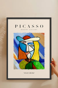 HOMEPACK Ahşap Çerçeveli Tablo Çerçeveli Poster Sanatsal Modern Duvar Dekoru PICASSO-02
