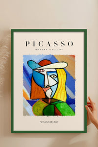 HOMEPACK Ahşap Çerçeveli Tablo Çerçeveli Poster Sanatsal Modern Duvar Dekoru PICASSO-02