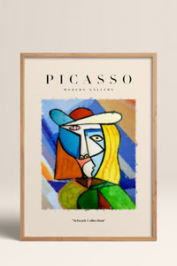 HOMEPACK Ahşap Çerçeveli Tablo Çerçeveli Poster Sanatsal Modern Duvar Dekoru PICASSO-02