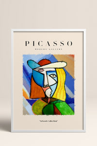 HOMEPACK Ahşap Çerçeveli Tablo Çerçeveli Poster Sanatsal Modern Duvar Dekoru PICASSO-02