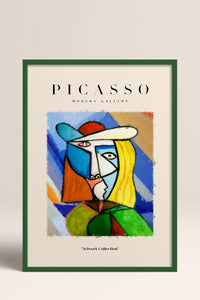 HOMEPACK Ahşap Çerçeveli Tablo Çerçeveli Poster Sanatsal Modern Duvar Dekoru PICASSO-02