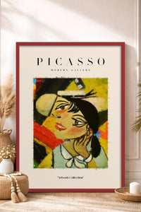 HOMEPACK Ahşap Çerçeveli Tablo Çerçeveli Poster Sanatsal Modern Duvar Dekoru PICASSO-03