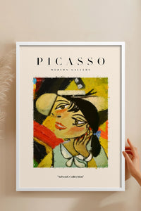 HOMEPACK Ahşap Çerçeveli Tablo Çerçeveli Poster Sanatsal Modern Duvar Dekoru PICASSO-03