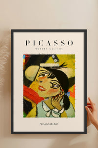 HOMEPACK Ahşap Çerçeveli Tablo Çerçeveli Poster Sanatsal Modern Duvar Dekoru PICASSO-03