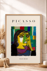 HOMEPACK Ahşap Çerçeveli Tablo Çerçeveli Poster Sanatsal Modern Duvar Dekoru PICASSO-05