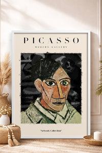 HOMEPACK Ahşap Çerçeveli Tablo Çerçeveli Poster Sanatsal Modern Duvar Dekoru PICASSO-06