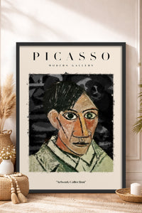 HOMEPACK Ahşap Çerçeveli Tablo Çerçeveli Poster Sanatsal Modern Duvar Dekoru PICASSO-06