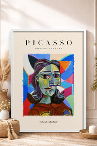 HOMEPACK Ahşap Çerçeveli Tablo Çerçeveli Poster Sanatsal Modern Duvar Dekoru PICASSO-07