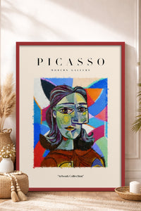 HOMEPACK Ahşap Çerçeveli Tablo Çerçeveli Poster Sanatsal Modern Duvar Dekoru PICASSO-07
