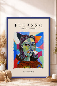 HOMEPACK Ahşap Çerçeveli Tablo Çerçeveli Poster Sanatsal Modern Duvar Dekoru PICASSO-07
