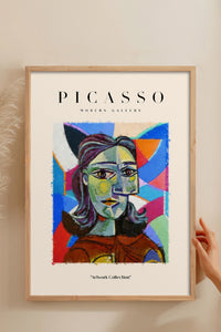 HOMEPACK Ahşap Çerçeveli Tablo Çerçeveli Poster Sanatsal Modern Duvar Dekoru PICASSO-07