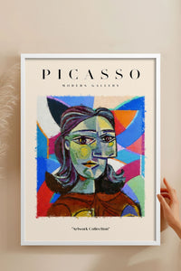 HOMEPACK Ahşap Çerçeveli Tablo Çerçeveli Poster Sanatsal Modern Duvar Dekoru PICASSO-07