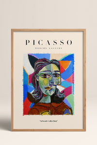 HOMEPACK Ahşap Çerçeveli Tablo Çerçeveli Poster Sanatsal Modern Duvar Dekoru PICASSO-07