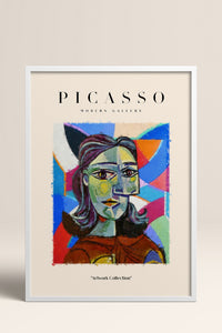 HOMEPACK Ahşap Çerçeveli Tablo Çerçeveli Poster Sanatsal Modern Duvar Dekoru PICASSO-07