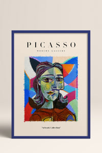 HOMEPACK Ahşap Çerçeveli Tablo Çerçeveli Poster Sanatsal Modern Duvar Dekoru PICASSO-07