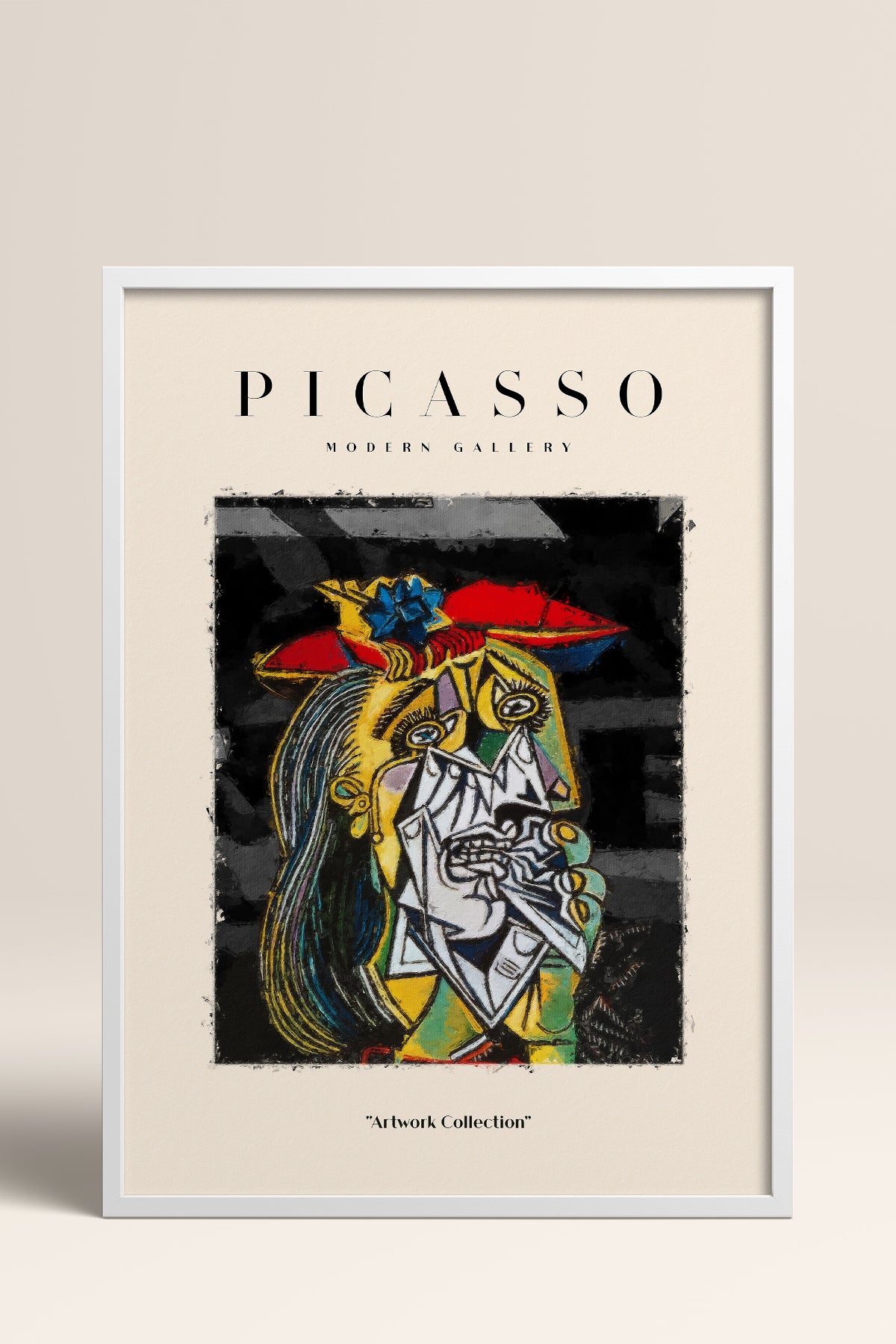 HOMEPACK Ahşap Çerçeveli Tablo Çerçeveli Poster Sanatsal Modern Duvar Dekoru PICASSO-08
