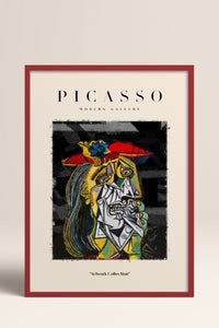 HOMEPACK Ahşap Çerçeveli Tablo Çerçeveli Poster Sanatsal Modern Duvar Dekoru PICASSO-08