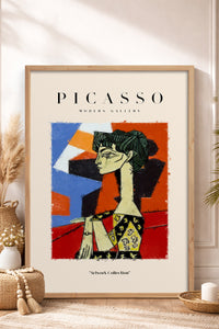 HOMEPACK Ahşap Çerçeveli Tablo Çerçeveli Poster Sanatsal Modern Duvar Dekoru PICASSO-09