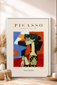 HOMEPACK Ahşap Çerçeveli Tablo Çerçeveli Poster Sanatsal Modern Duvar Dekoru PICASSO-09