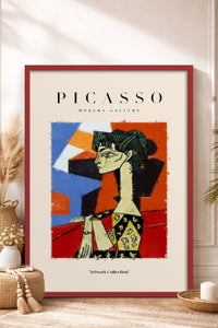 HOMEPACK Ahşap Çerçeveli Tablo Çerçeveli Poster Sanatsal Modern Duvar Dekoru PICASSO-09