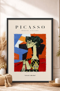 HOMEPACK Ahşap Çerçeveli Tablo Çerçeveli Poster Sanatsal Modern Duvar Dekoru PICASSO-09