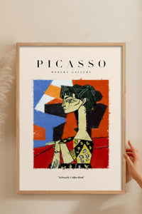 HOMEPACK Ahşap Çerçeveli Tablo Çerçeveli Poster Sanatsal Modern Duvar Dekoru PICASSO-09