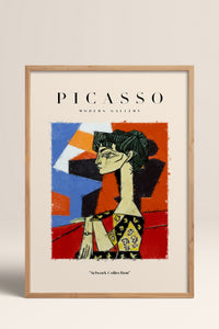 HOMEPACK Ahşap Çerçeveli Tablo Çerçeveli Poster Sanatsal Modern Duvar Dekoru PICASSO-09