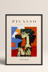 HOMEPACK Ahşap Çerçeveli Tablo Çerçeveli Poster Sanatsal Modern Duvar Dekoru PICASSO-09