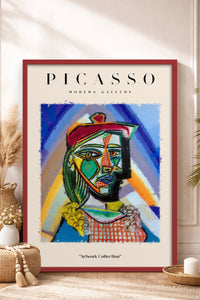HOMEPACK Ahşap Çerçeveli Tablo Çerçeveli Poster Sanatsal Modern Duvar Dekoru PICASSO-10