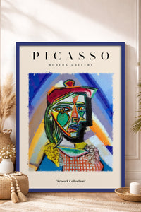 HOMEPACK Ahşap Çerçeveli Tablo Çerçeveli Poster Sanatsal Modern Duvar Dekoru PICASSO-10