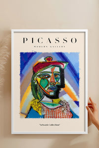 HOMEPACK Ahşap Çerçeveli Tablo Çerçeveli Poster Sanatsal Modern Duvar Dekoru PICASSO-10
