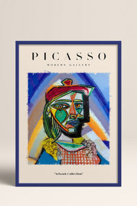 HOMEPACK Ahşap Çerçeveli Tablo Çerçeveli Poster Sanatsal Modern Duvar Dekoru PICASSO-10