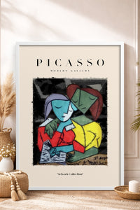 HOMEPACK Ahşap Çerçeveli Tablo Çerçeveli Poster Sanatsal Modern Duvar Dekoru PICASSO-11