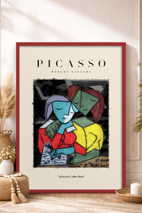 HOMEPACK Ahşap Çerçeveli Tablo Çerçeveli Poster Sanatsal Modern Duvar Dekoru PICASSO-11