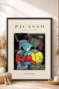 HOMEPACK Ahşap Çerçeveli Tablo Çerçeveli Poster Sanatsal Modern Duvar Dekoru PICASSO-11