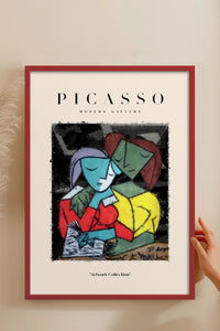 HOMEPACK Ahşap Çerçeveli Tablo Çerçeveli Poster Sanatsal Modern Duvar Dekoru PICASSO-11