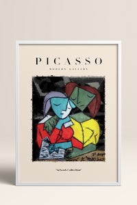 HOMEPACK Ahşap Çerçeveli Tablo Çerçeveli Poster Sanatsal Modern Duvar Dekoru PICASSO-11