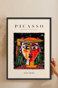 HOMEPACK Ahşap Çerçeveli Tablo Çerçeveli Poster Sanatsal Modern Duvar Dekoru PICASSO-12
