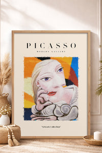 HOMEPACK Ahşap Çerçeveli Tablo Çerçeveli Poster Sanatsal Modern Duvar Dekoru PICASSO-13