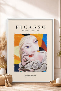 HOMEPACK Ahşap Çerçeveli Tablo Çerçeveli Poster Sanatsal Modern Duvar Dekoru PICASSO-13