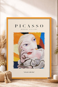 HOMEPACK Ahşap Çerçeveli Tablo Çerçeveli Poster Sanatsal Modern Duvar Dekoru PICASSO-13