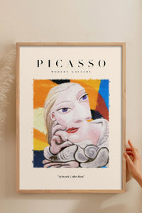 HOMEPACK Ahşap Çerçeveli Tablo Çerçeveli Poster Sanatsal Modern Duvar Dekoru PICASSO-13