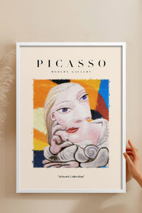 HOMEPACK Ahşap Çerçeveli Tablo Çerçeveli Poster Sanatsal Modern Duvar Dekoru PICASSO-13