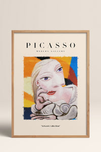 HOMEPACK Ahşap Çerçeveli Tablo Çerçeveli Poster Sanatsal Modern Duvar Dekoru PICASSO-13