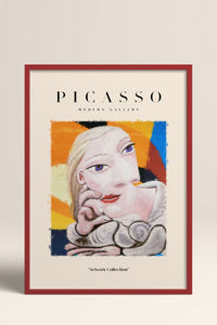 HOMEPACK Ahşap Çerçeveli Tablo Çerçeveli Poster Sanatsal Modern Duvar Dekoru PICASSO-13