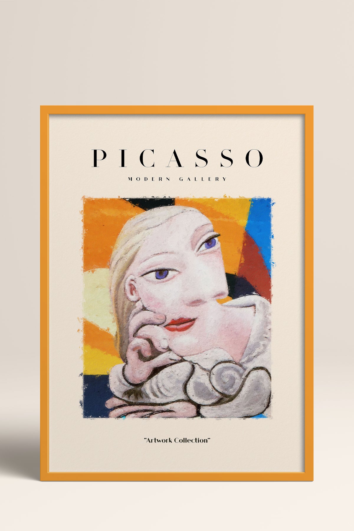 HOMEPACK Ahşap Çerçeveli Tablo Çerçeveli Poster Sanatsal Modern Duvar Dekoru PICASSO-13