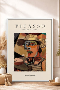 HOMEPACK Ahşap Çerçeveli Tablo Çerçeveli Poster Sanatsal Modern Duvar Dekoru PICASSO-14
