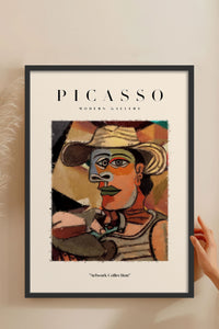 HOMEPACK Ahşap Çerçeveli Tablo Çerçeveli Poster Sanatsal Modern Duvar Dekoru PICASSO-14