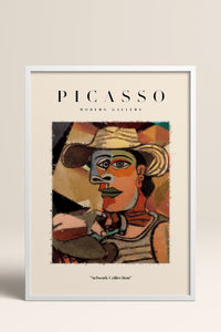 HOMEPACK Ahşap Çerçeveli Tablo Çerçeveli Poster Sanatsal Modern Duvar Dekoru PICASSO-14