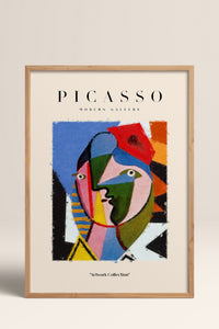 HOMEPACK Ahşap Çerçeveli Tablo Çerçeveli Poster Sanatsal Modern Duvar Dekoru PICASSO-15